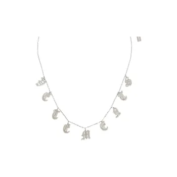Vetements Gothic Letters Logo Necklace