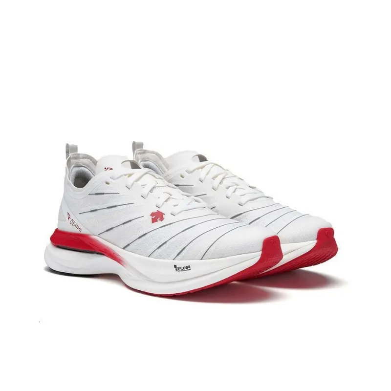 DESCENTE AWAKEN Windbreaker Running Series Awaken Windbreaker Running Collection Low Top Running Shoes Men's White Red-3