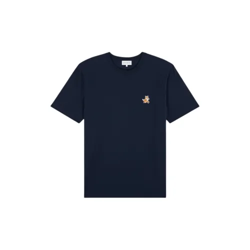 Maison Kitsune T-Shirts Men Ink Blue