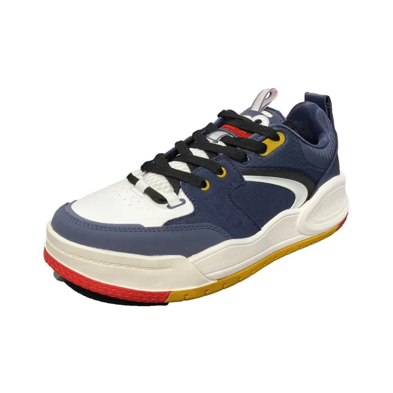 Anta Slip Resistant Cushioning Low Top Skateboard Shoes Men's Blue White-0