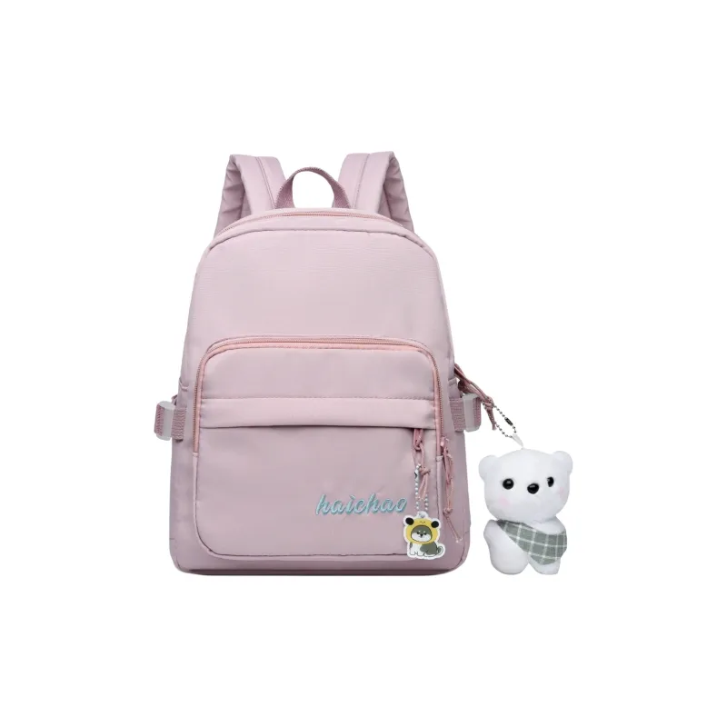 FAMAN Oxford Backpack Small Size Women's Ecru/Black/Purple/Blue/Pink-0