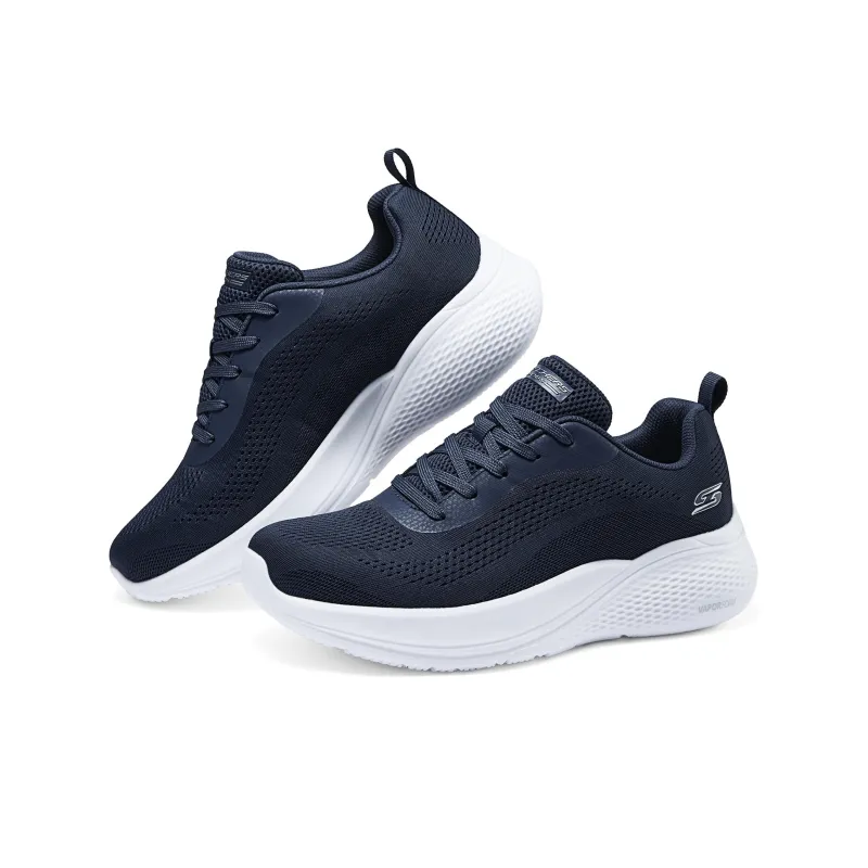 Skechers Bobs Breathable Low Top Casual Shoes Men's Navy-3