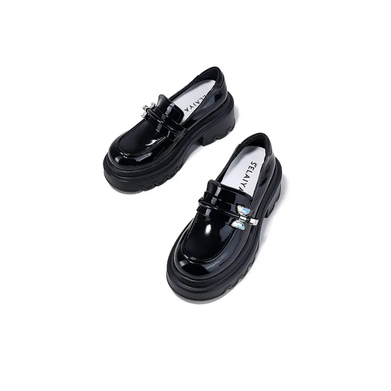 SELAIYA Loafers 6.5cm Women's Black-3