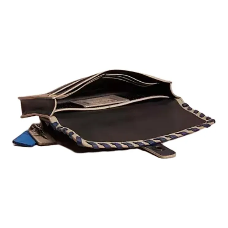 COACH Turnlock Glove Tanning Fanny Pack Women's Midnight Navy Matte Black Copper-2