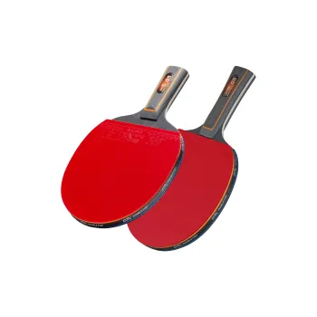 DOUBLEFISH Ping Pong Paddles Unisex Pure Wood Red