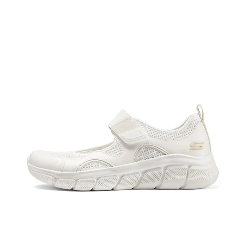 Skechers Slip Resistant Breathable Rebound Low Top Casual Shoes Women's White-0