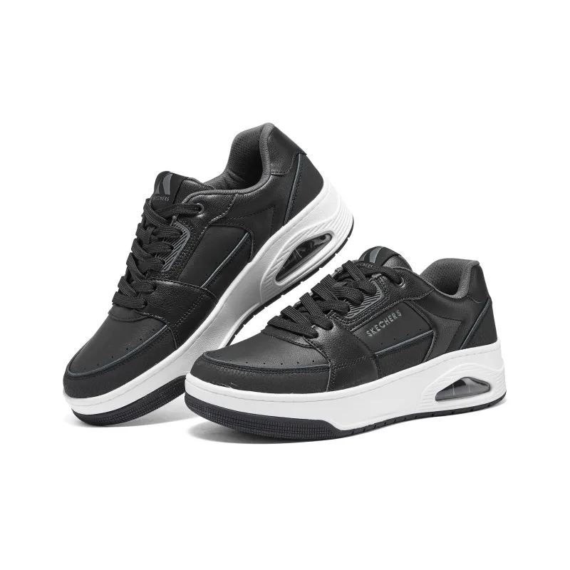 Skechers Anti Slip Wear Resistant Low Top Skateboard Shoes Men's Black-3