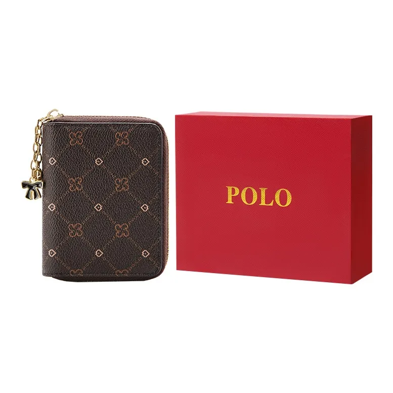 POLO PVC Card Holder Medium Size Women's Multicolor-0