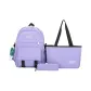 Purple Three-Piece Set+Green Onion Doll Charm