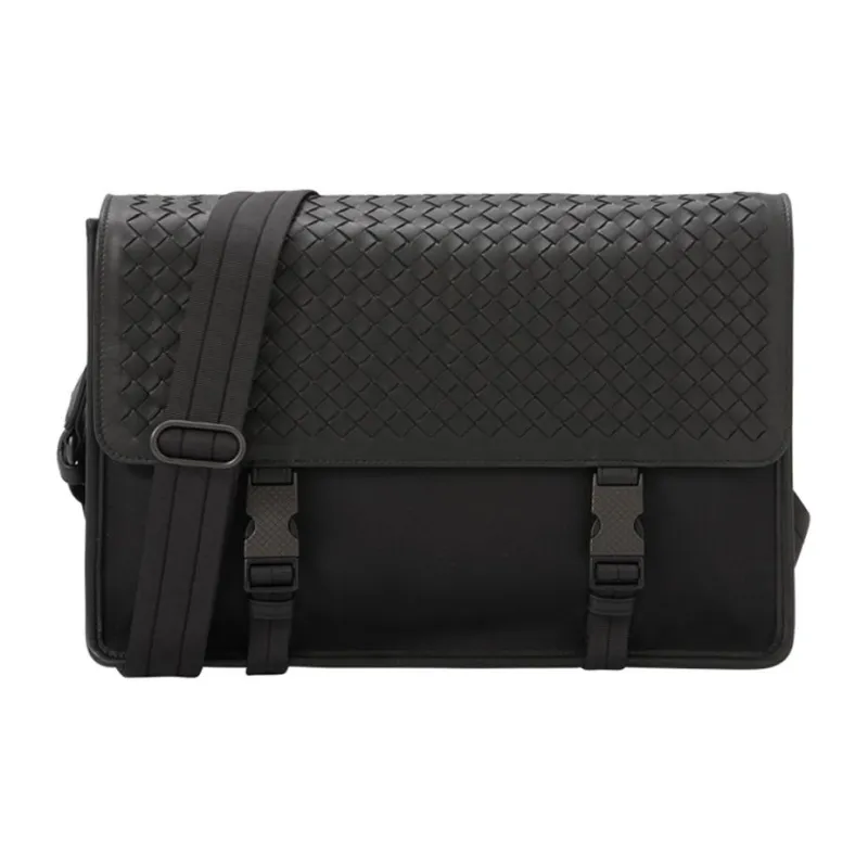 Bottega Veneta Nylon Crossbody Black-0