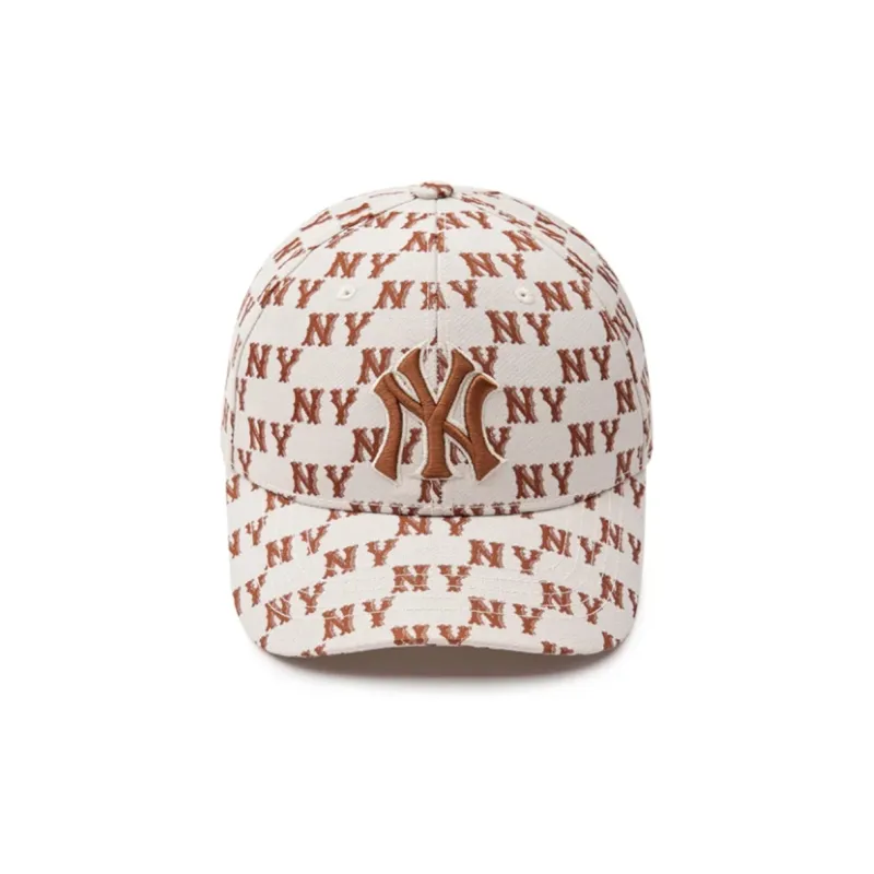 MLB   Baseball Caps Unisex White/Brown-2