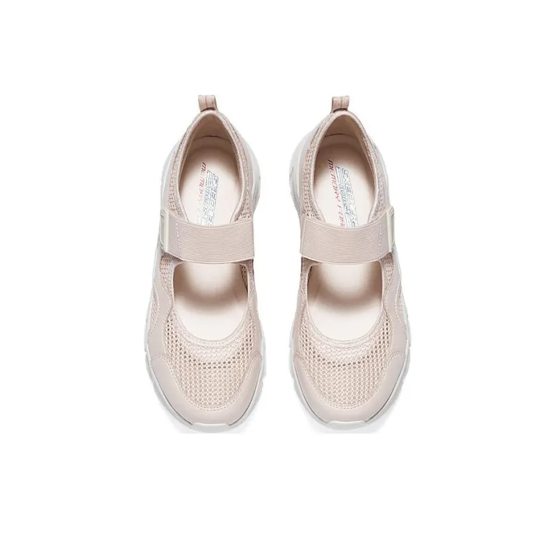Skechers Slip Resistant Low Top Casual Shoes Women's Peach Pink-4