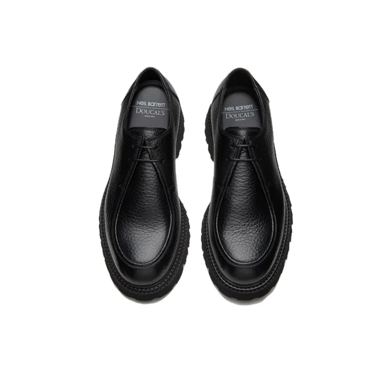 DOUCAL'S X Neil Barrett Chuncky Sole Leather Loafers-3