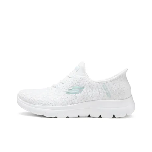 Skechers Cushioning Wear Resistant Low Top Shoes Women's White