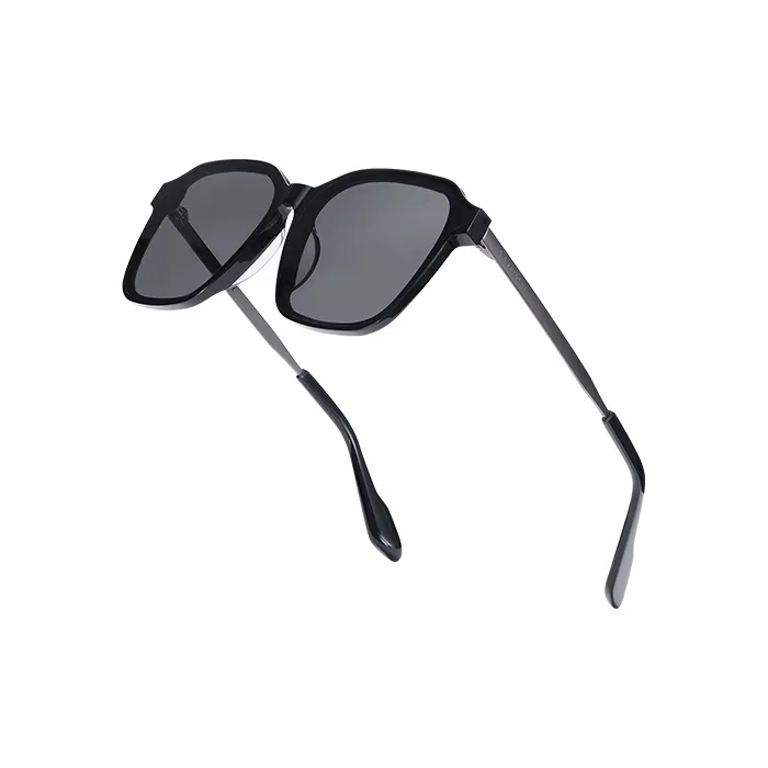 MUJOSH Astral Series Square Oversized Plate Metal Polarized Sunglasses With UV Protection Unisex-3