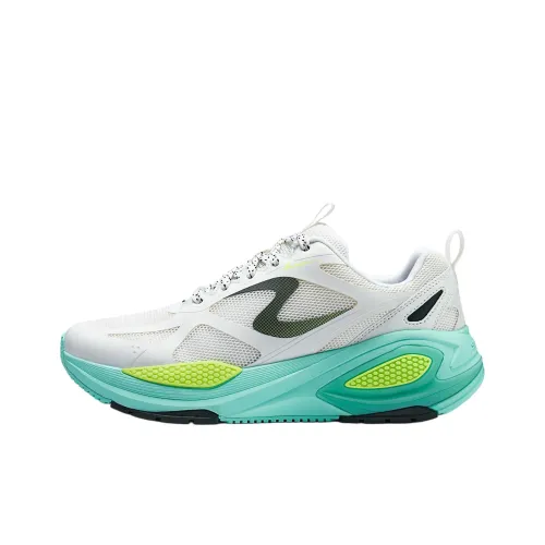 Skechers Cushioned Wear-Resistant Breathable Low-Top Casual Shoes Men's White Green