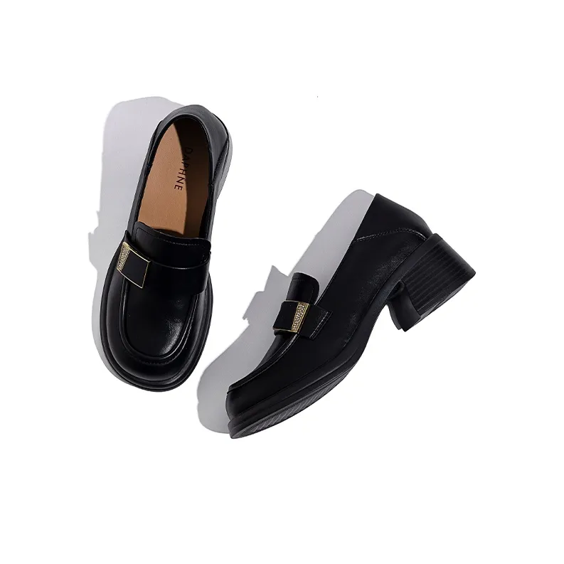 DAPHNE Loafers Women's Black/Beige-3