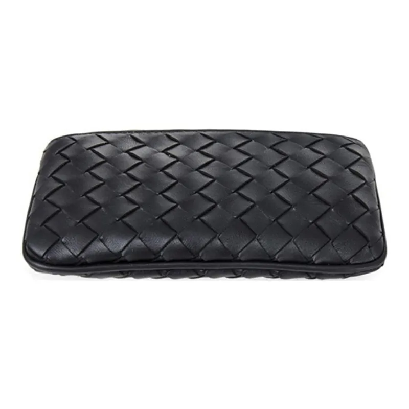 Bottega Veneta Intrecciato Sheepskin Envelope Bag Clutches Men's Black-2