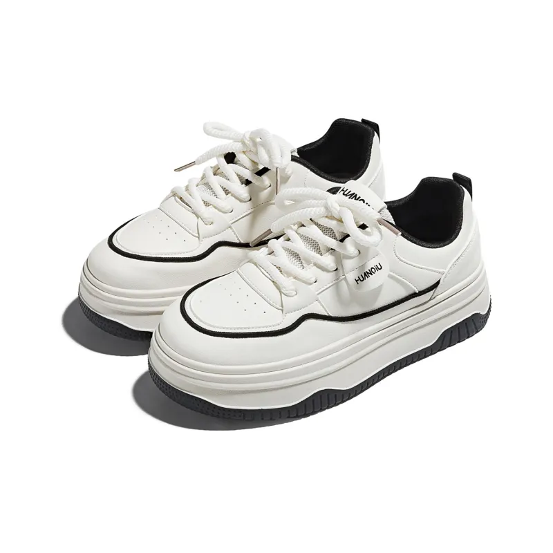 HUANQIU Non-slip Lightweight Low-Top Skateboard Shoes Women's-3