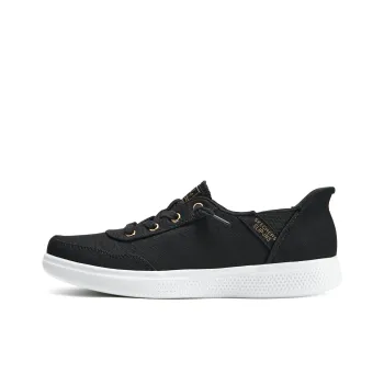 Skechers Hands Free Slip Ins Anti Slip Wear Resistant Low Top Canvas Shoes Women's Black