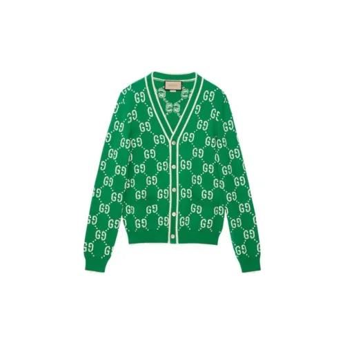 GUCCI GG Intarsia-knit Cotton Cardigan