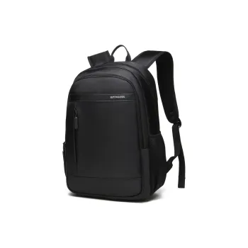 SEPTWOLVES Fabric Backpack Laptop Bag Travel Bag Regular Men's Black