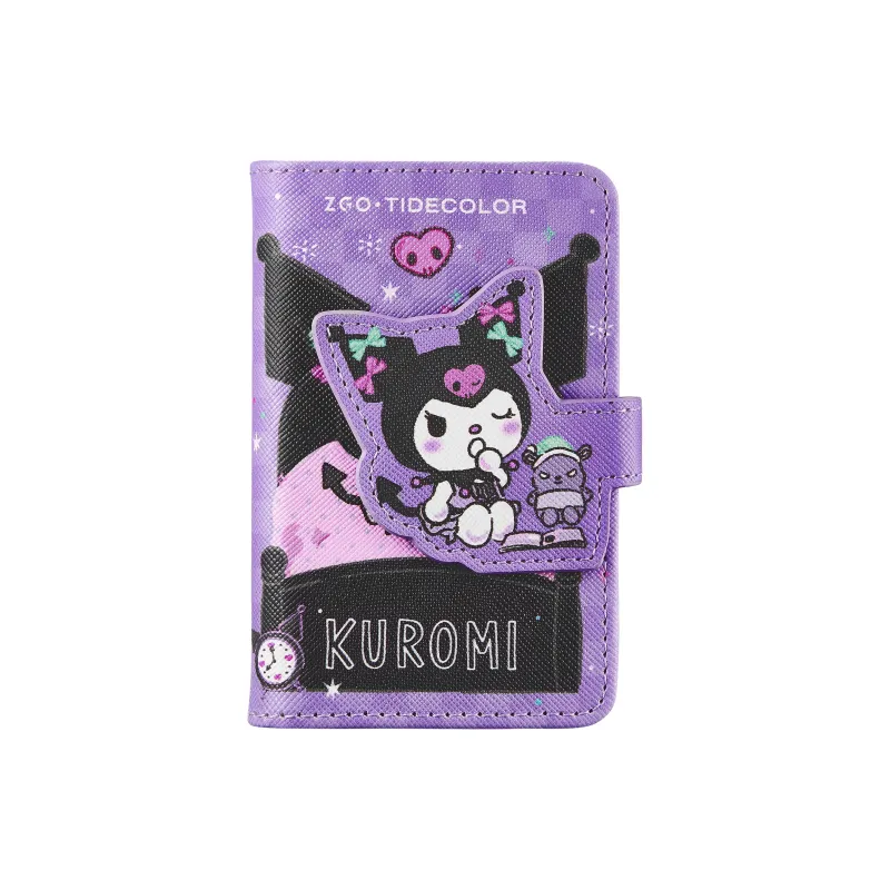 Zgo Sanrio, Kuromi Collection PU Card Holder Regular Women's Purple-1