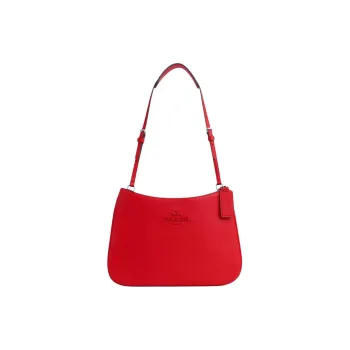 COACH Penelope Leather Handbag Shoulder Bag Medium Size Women's Bright Maroon