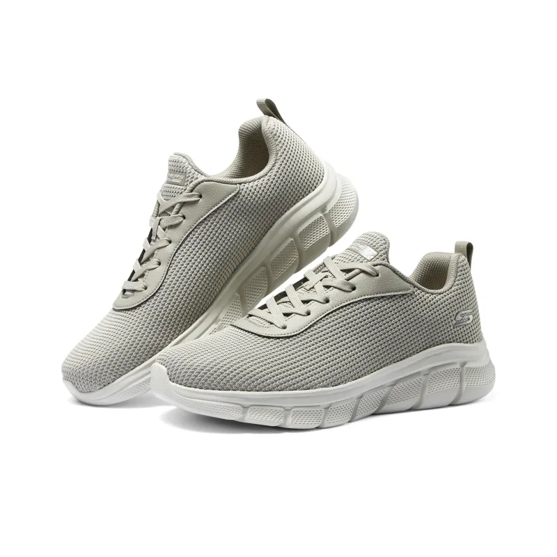 Skechers BOBS B FLEX Abrasion Resistant, Breathable, Lightweight Mid Top Casual Running Shoes Men's Taupe-3