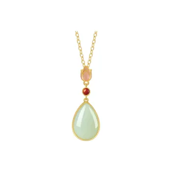 SGE Hetian Jade Pendants Women's Pale Greenish White Jade