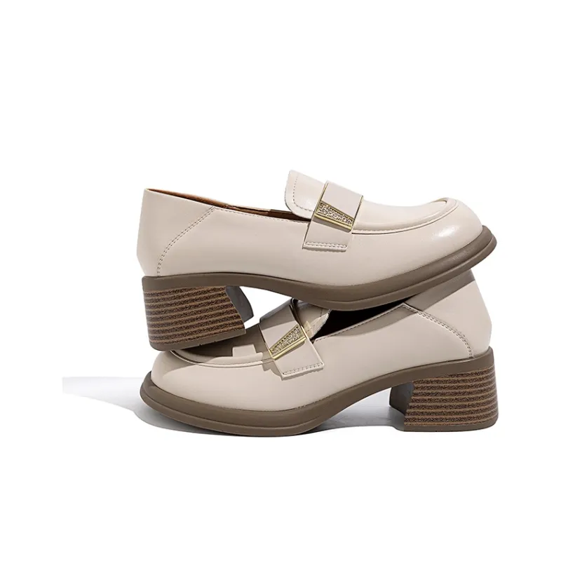 DAPHNE Loafers Women's Black/Beige-7