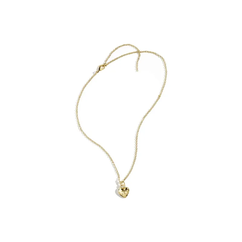 CHANEL Metal Rhinestone Crystal Necklaces Women's Gold-1