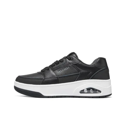 Skechers Anti Slip Wear Resistant Low Top Skateboard Shoes Men's Black