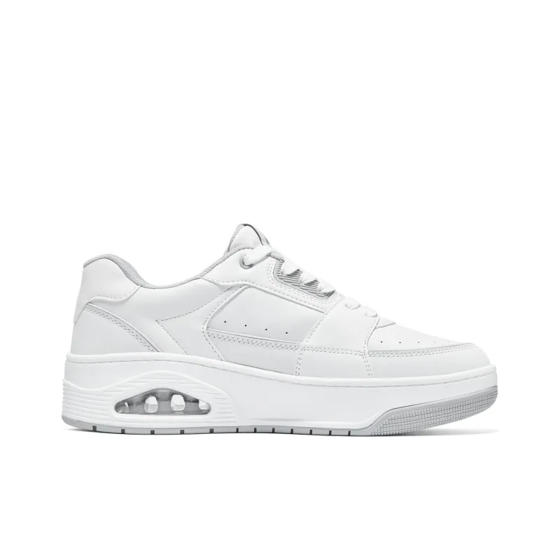 Skechers Anti Slip Wear Resistant Low Top Skateboard Shoes Men's White-1