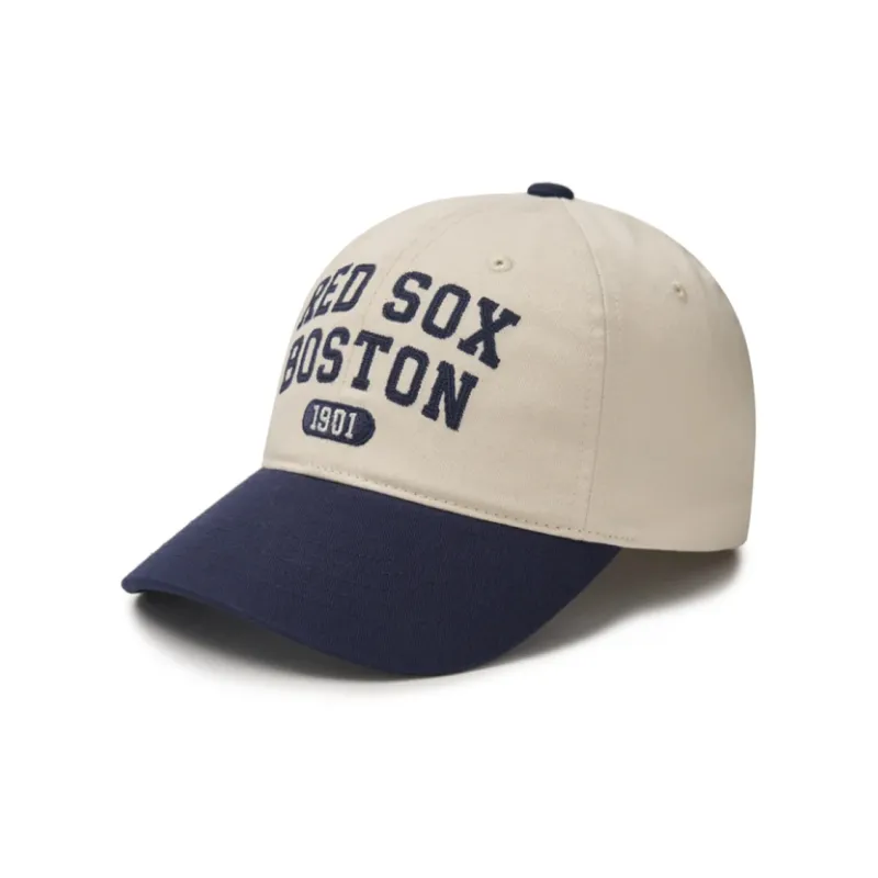 MLB Cotton Baseball Caps Unisex White Blue-0
