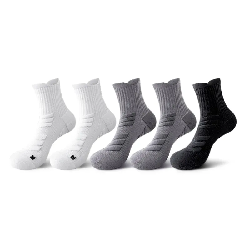 LUOLIAN Mid Calf Socks Unisex 5 Pack-5
