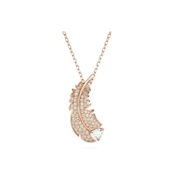 Swarovski Faux Crystal Necklaces Women's Rose Gold