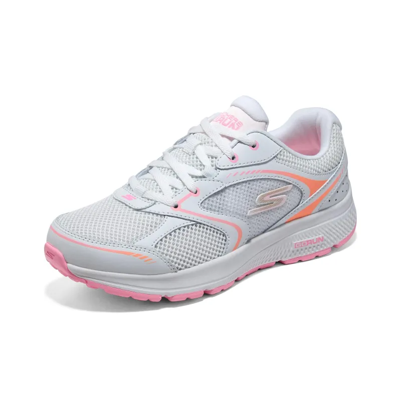 Skechers Go Run Consistent Anti Slip Wear Resistant Low Top Running Shoes Women's White Pink-2