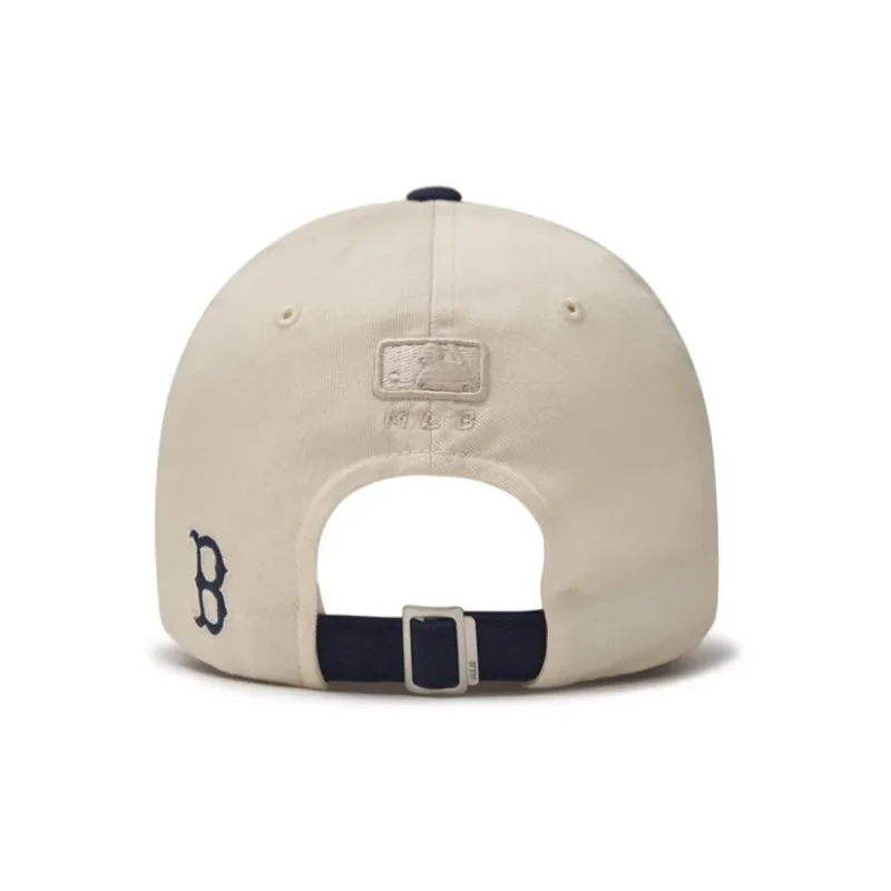 MLB Cotton Baseball Caps Unisex White Blue-3