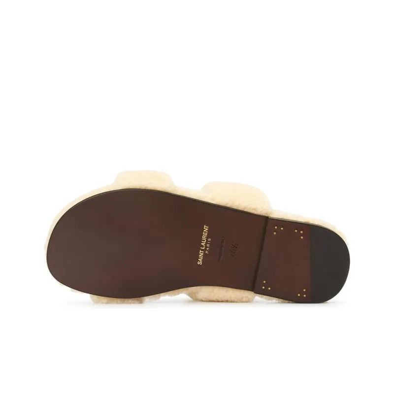 SAINT LAURENT Bleach Slip On Slides-5