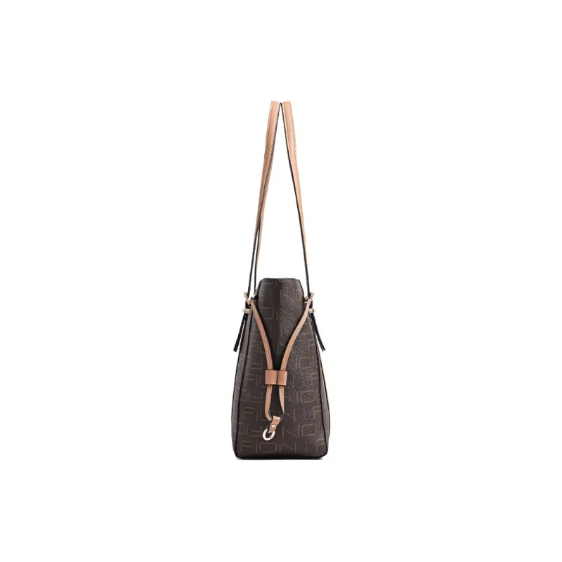 FION Artificial Leather Tote Bag, Shopping Bag, Handbag, Shoulder Bag Regular Women's Multicolor-4