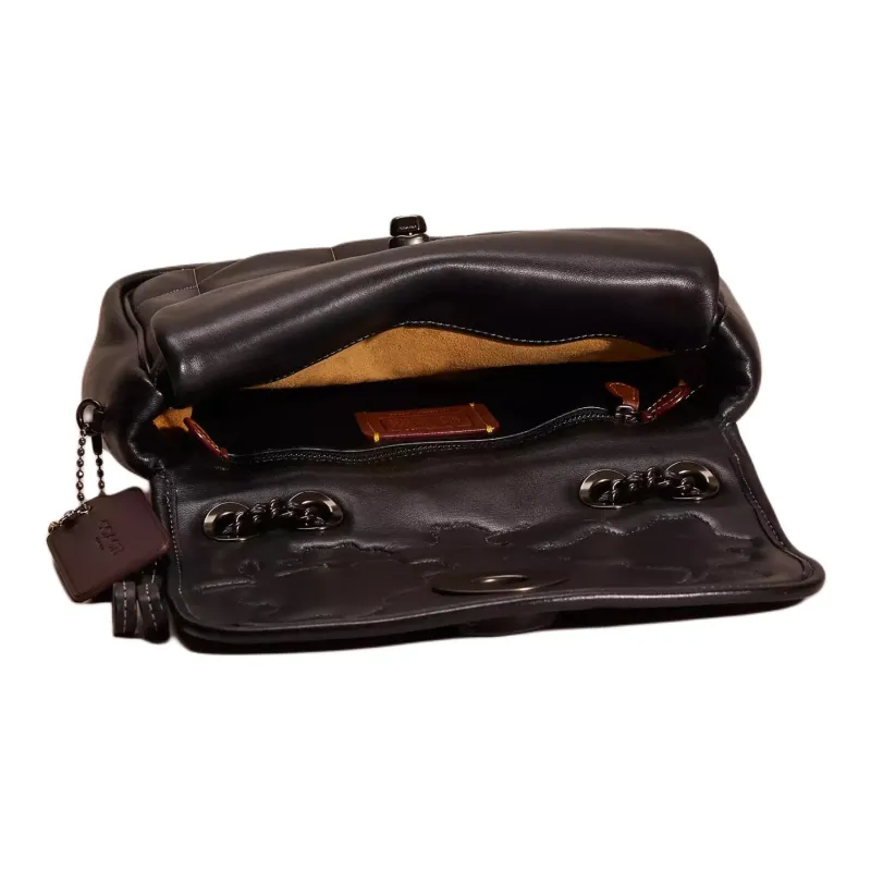COACH Madison Nappa Leather Pillow Bag Shoulder Bag Crossbody Bag Medium Size Women's Black-2