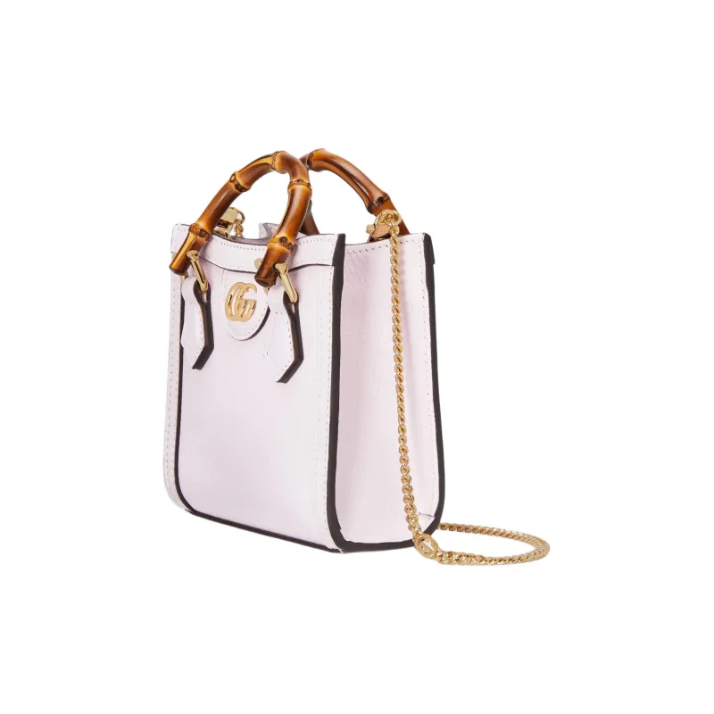 GUCCI Diana Leather Shoulder Bag, Crossbody Bag, Handbag Extra Mini Women's Light Pink-1