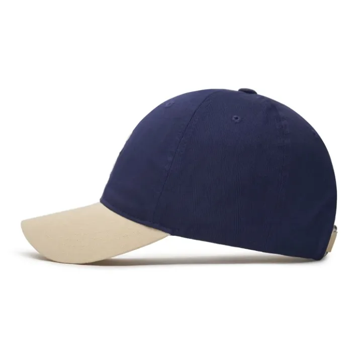 MLB Cotton Baseball Caps Unisex Beige/Blue-2