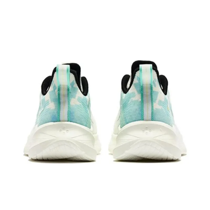 QIAODAN Sigh 4.0 Cushioning Anti Slip And Wear Resistant Low Top Running Shoes Men's White Green-4