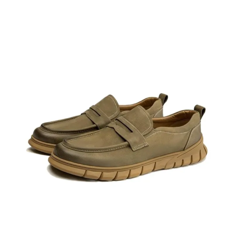 AOKANG Loafers Men's Olive Green-1