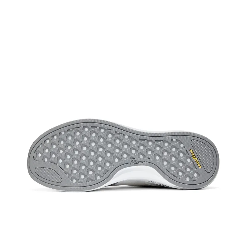 Skechers Go Run Pulse Cushioning Wear Resistant Low Top Running Shoes Men's White Gray-5