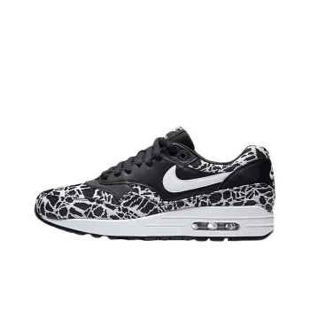 Nike Air Max 1 Jacquard Black White Metallic Silver Women's