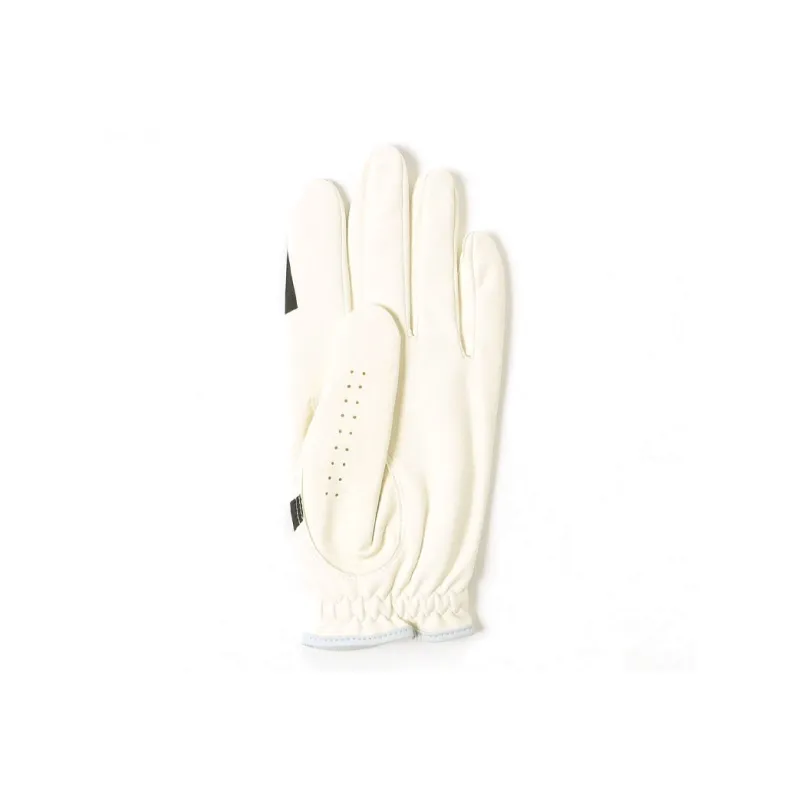 Beams Artificial Leather Gloves Unisex Black/White-1
