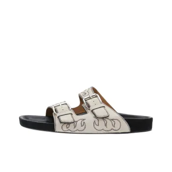 ISABEL MARANT Lennyo Slide Slippers Women's White